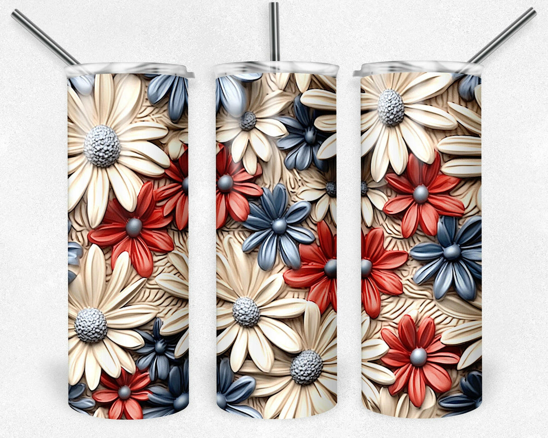 8116 floral tumbler wrap.