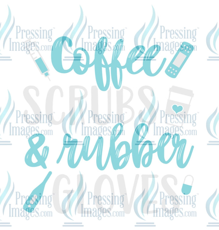 DTF: 602 Coffee scrubs and rubber gloves