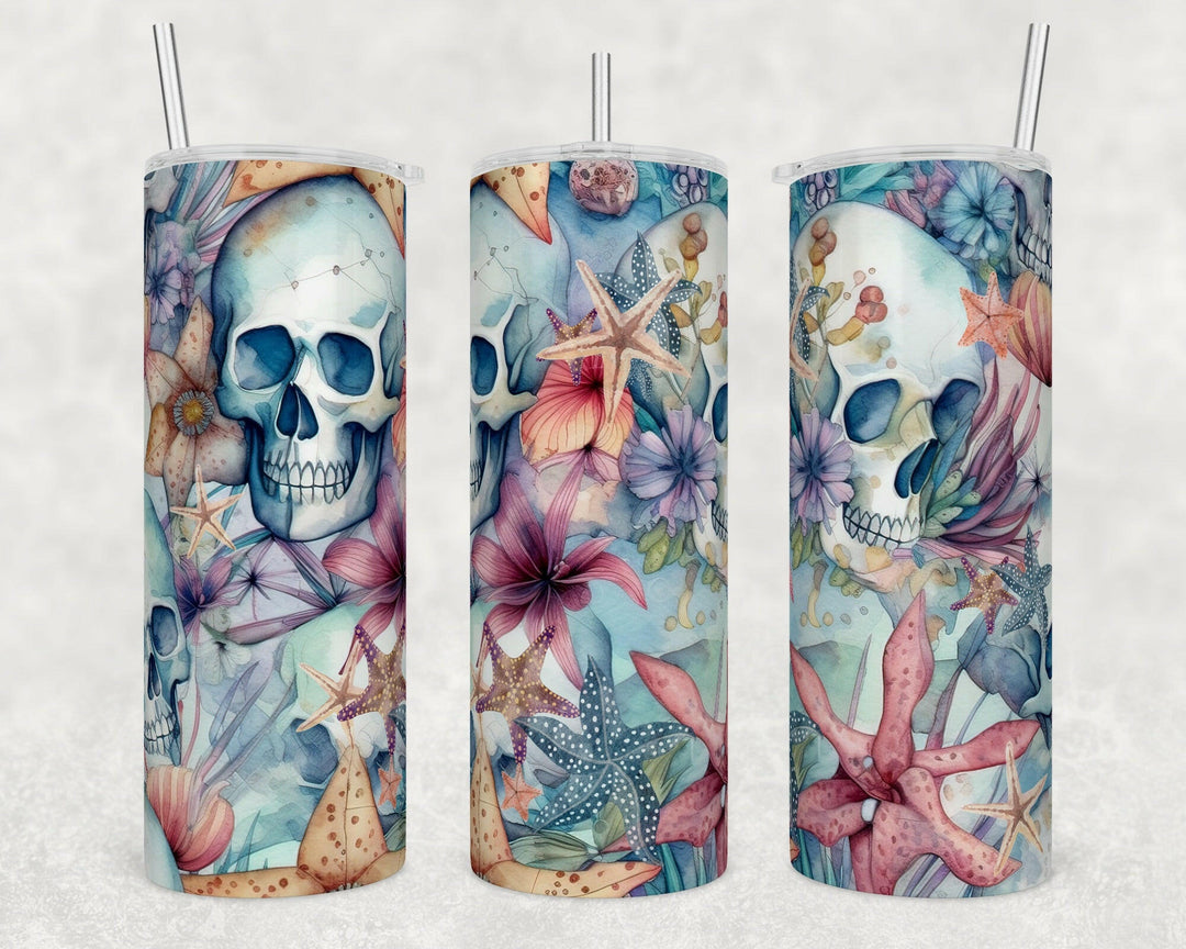 4935 Skull tumbler Wrap.