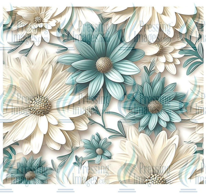 8118 floral tumbler wrap.