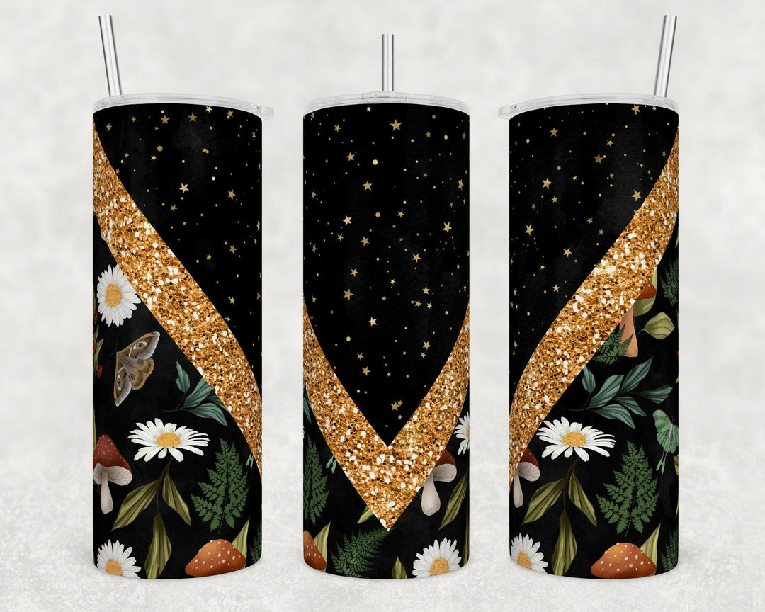 4959 V flower tumbler Wrap.