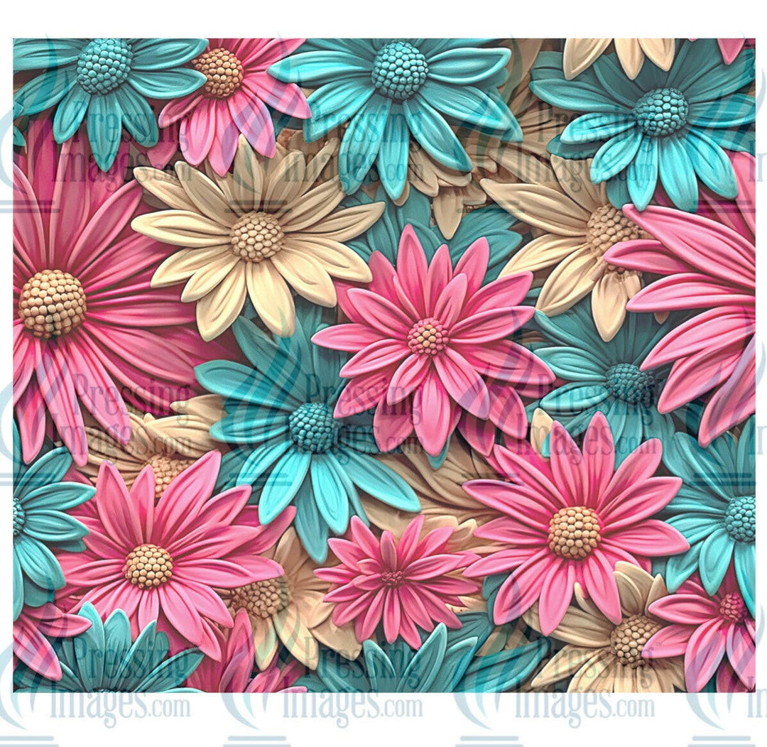 8112 floral tumbler wrap.