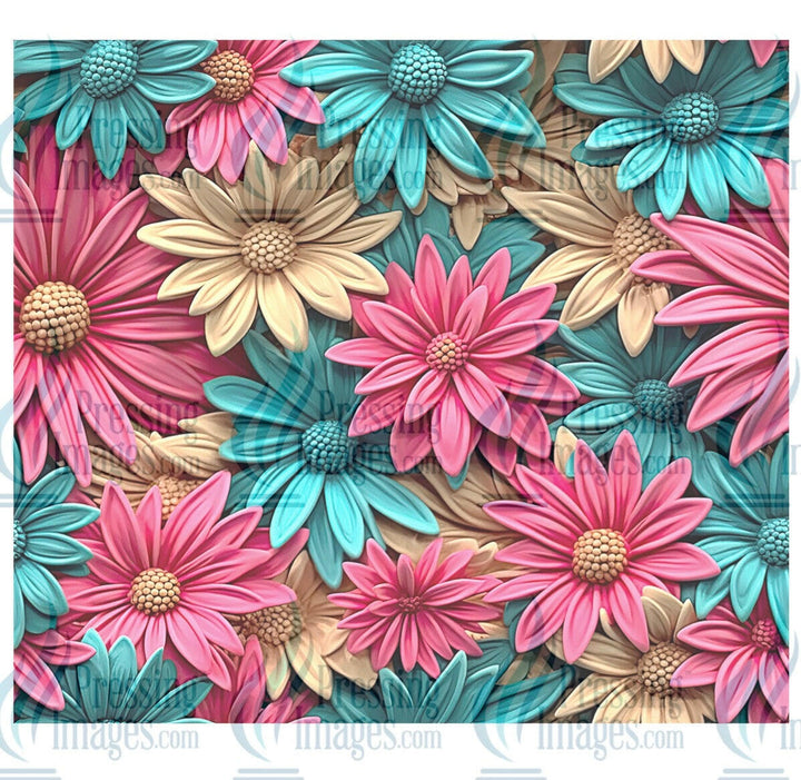 8112 floral tumbler wrap.