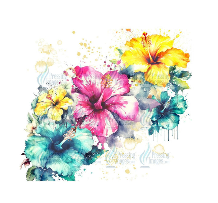 4851 flower Tumbler Wrap.