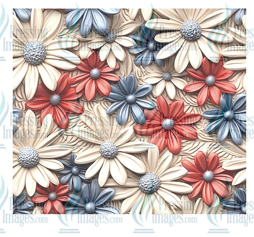 8116 floral tumbler wrap.