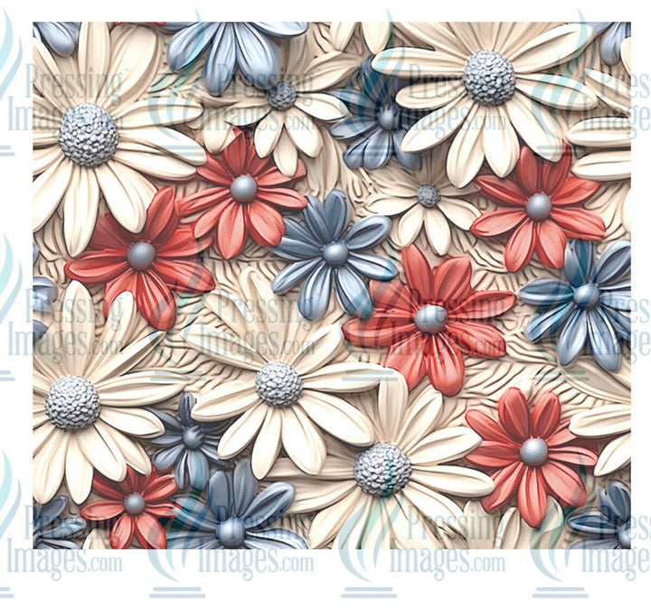 8116 floral tumbler wrap.