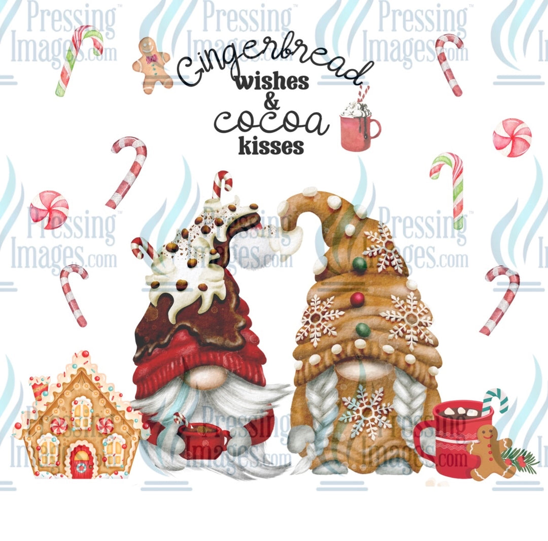 8364 Gingerbread tumbler wrap