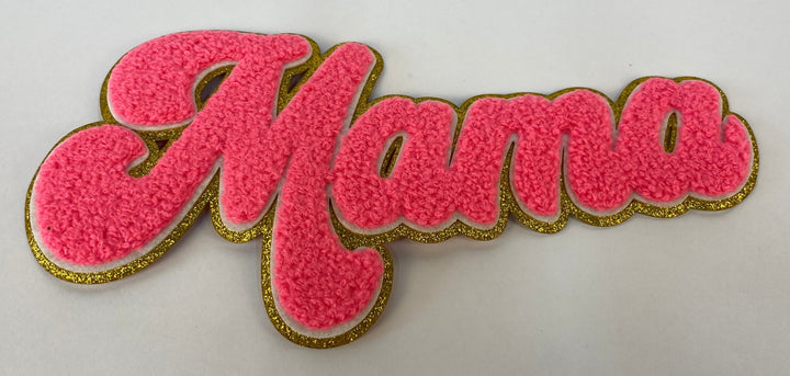 Chenille Mama Patch