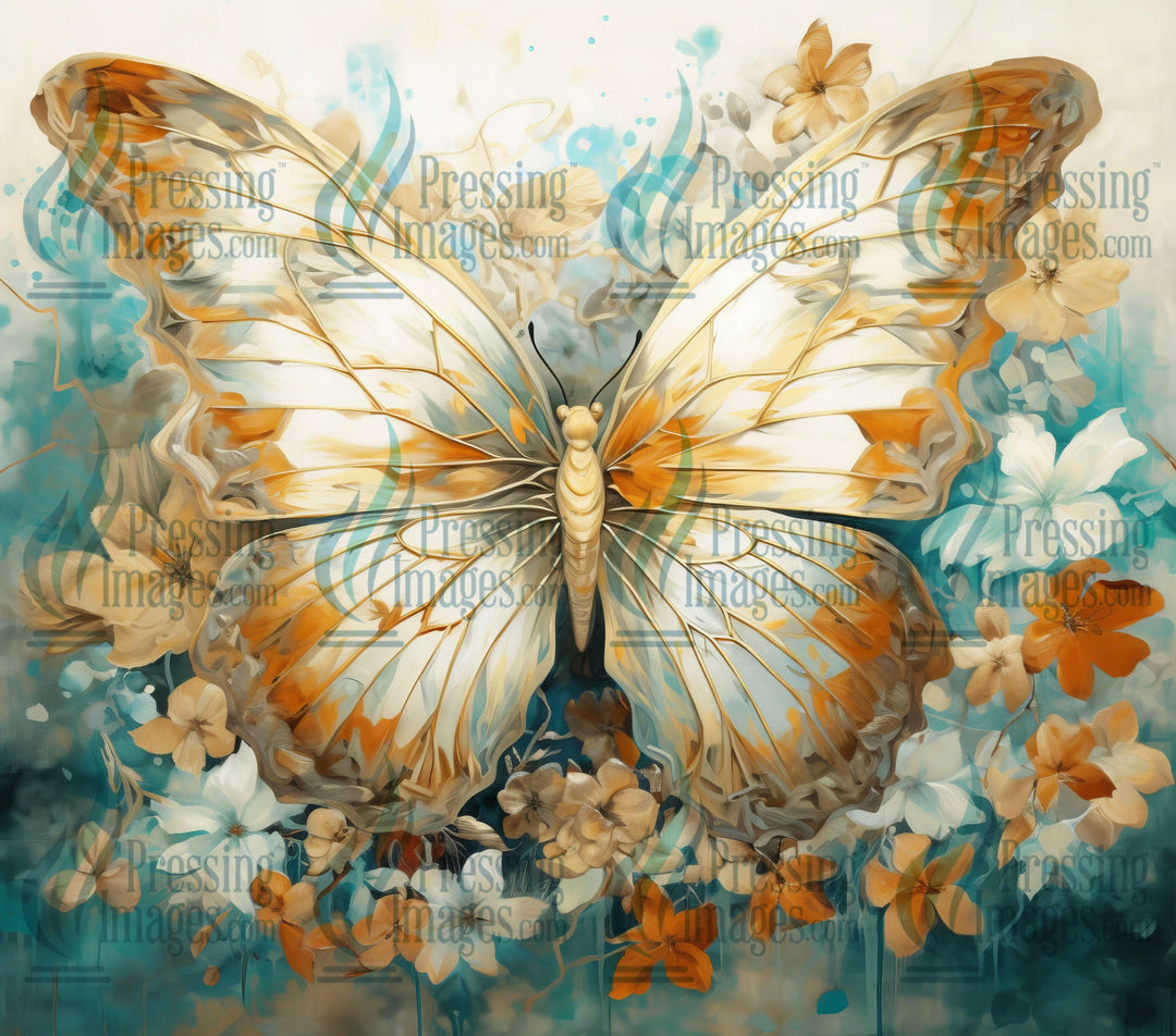 15307 Butterfly tumbler Wrap.