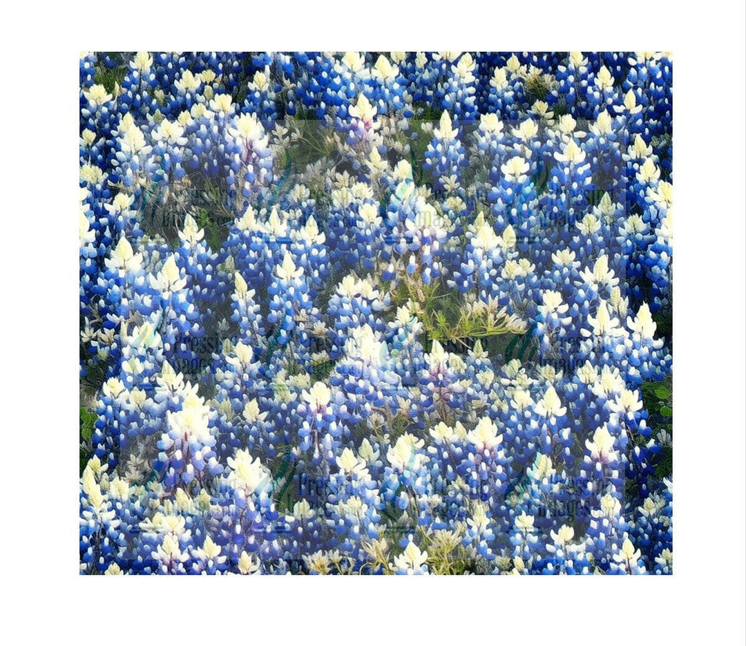 4844 Blue flower Tumbler Wrap.