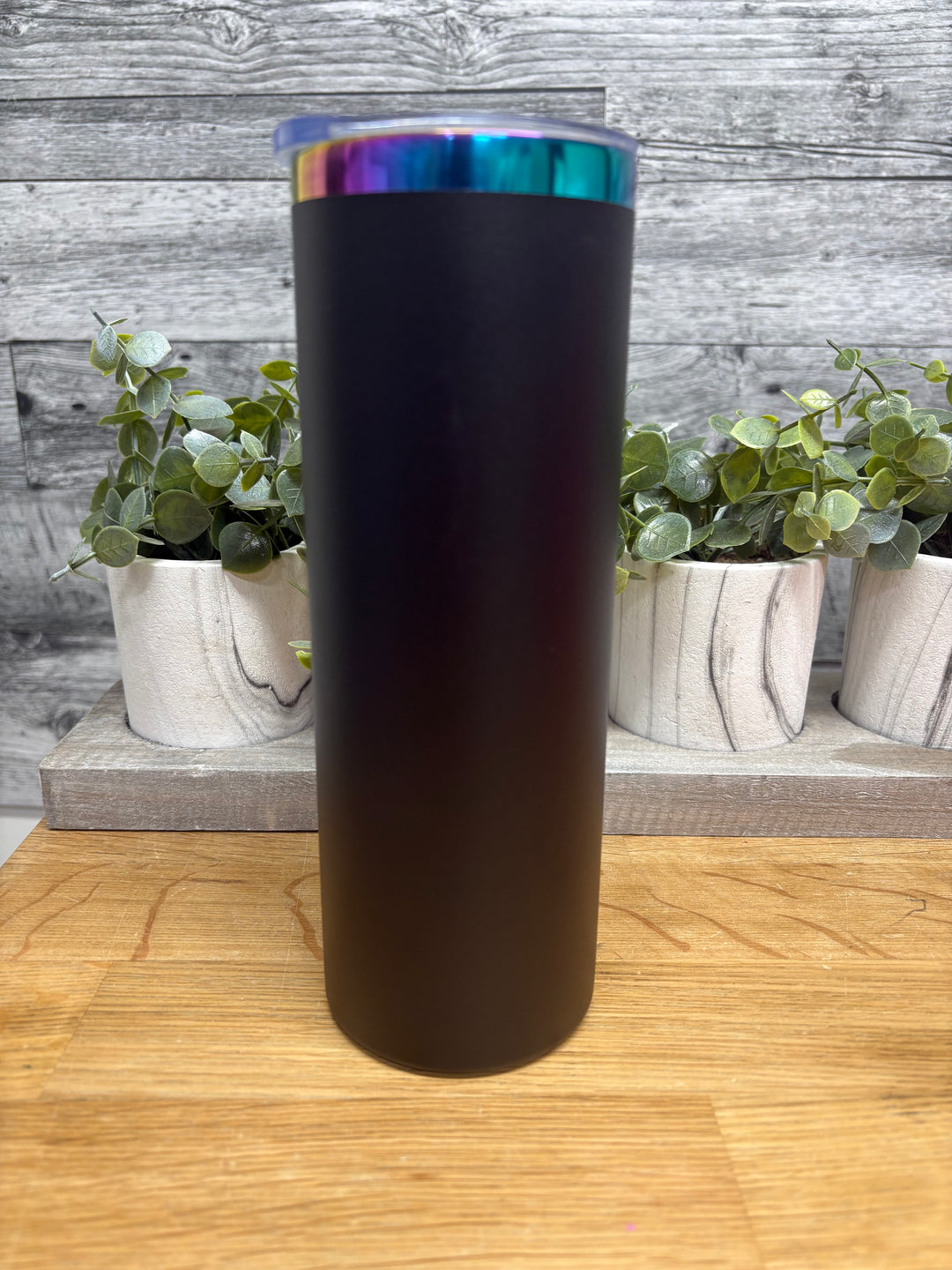 Gobelet noir de 20 oz (gravure)