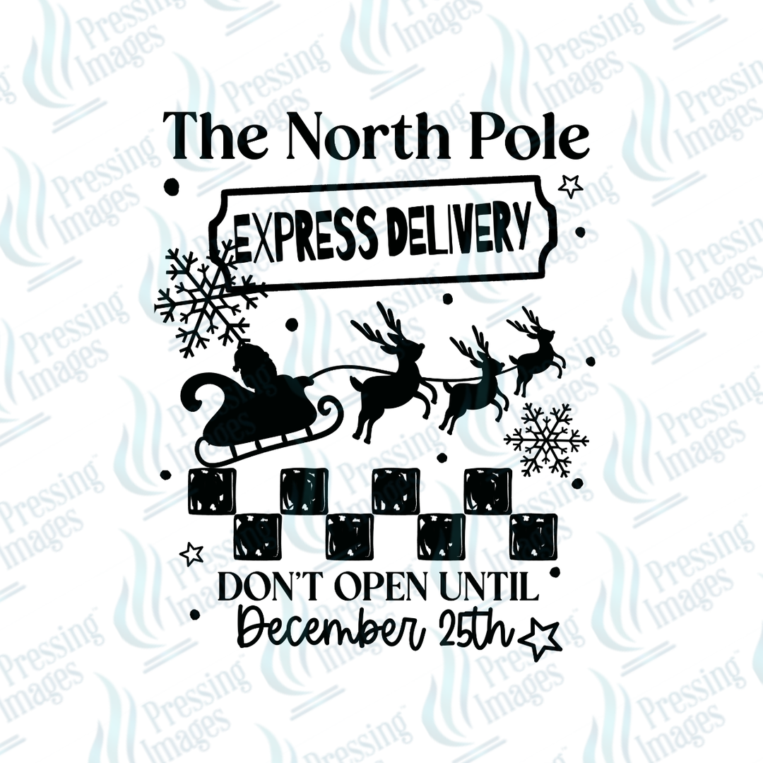 The North Pole Express BLACK | Pressing Images (#7667)