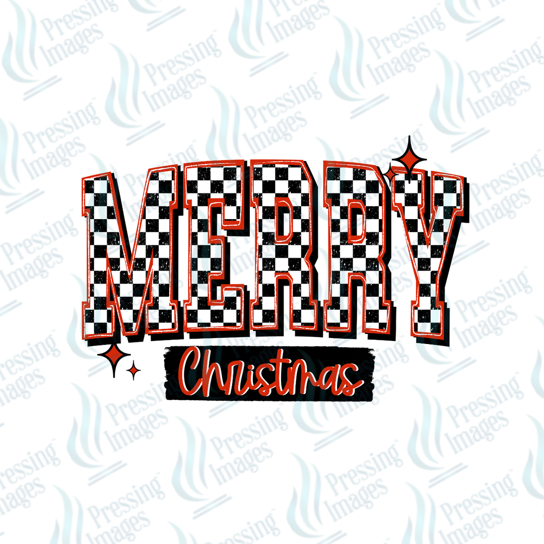 Merry Christmas Varsity Checker| Pressing Images (#7674)