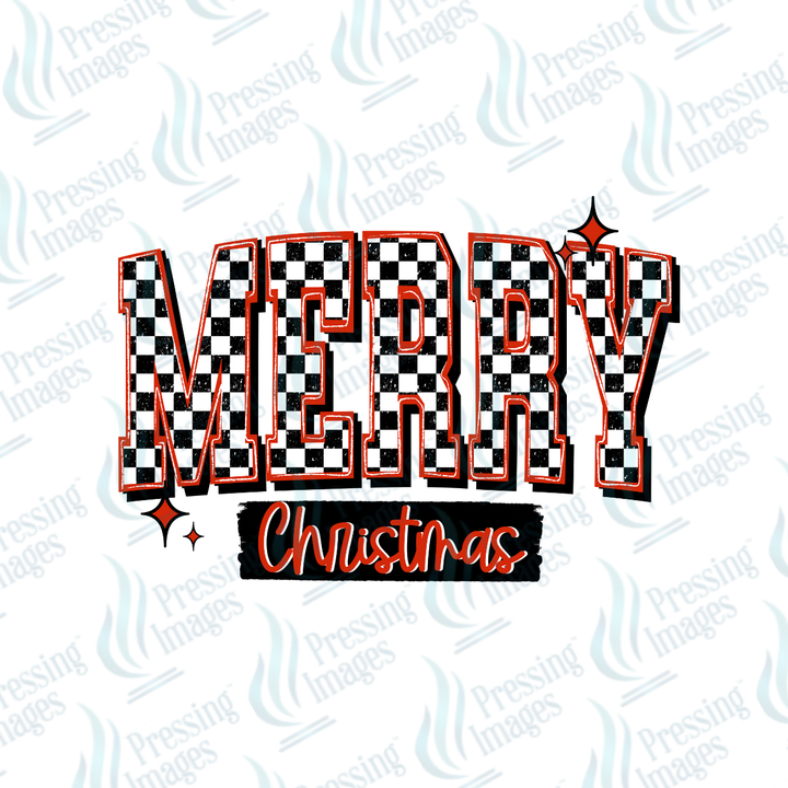 Merry Christmas Varsity Checker| Pressing Images (#7674)