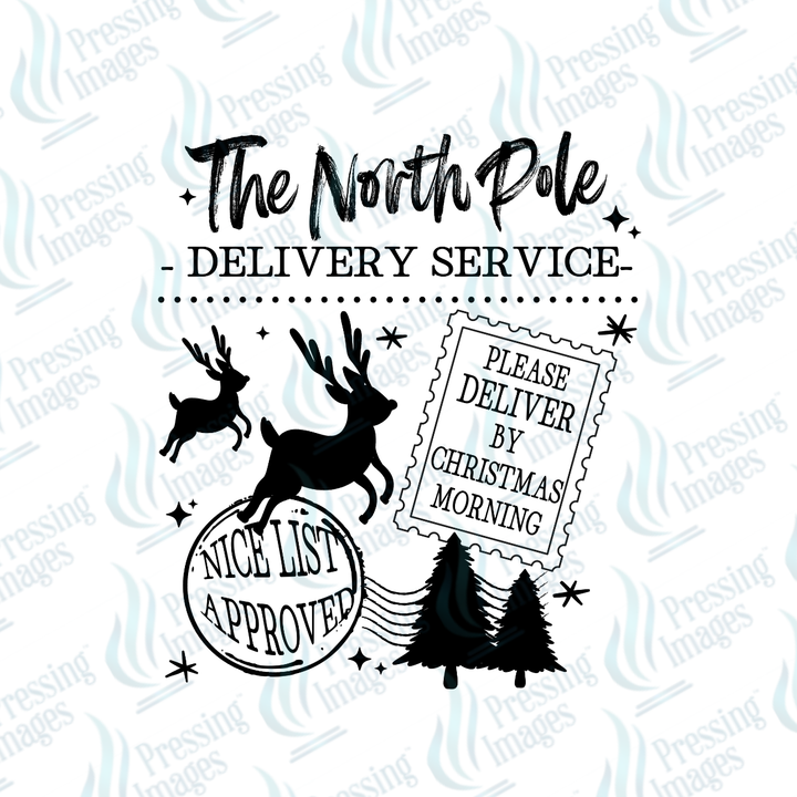 The North Pole Delivery Service BLACK| Pressing Images (#7675)