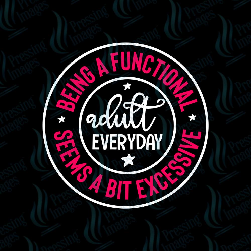 UVD 7513 Being A Functional Adult — detail view — Pressing Images Canada