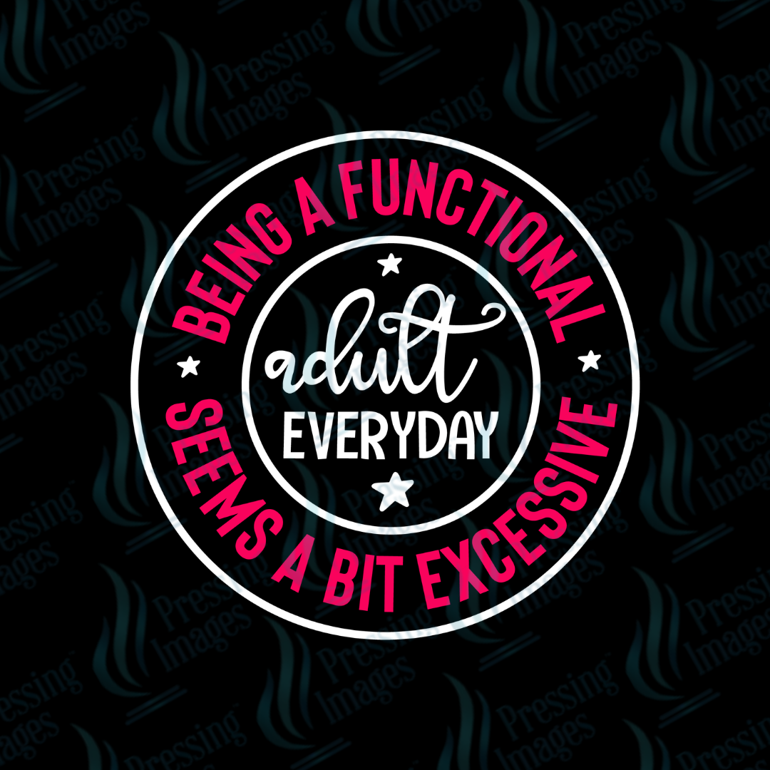 UVD 7513 Being A Functional Adult — detail view — Pressing Images Canada