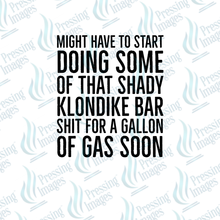 DTF 7515 Klondike Bar Shit — detail view — Pressing Images Canada