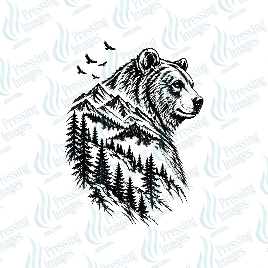 Black Ink Bear | Pressing Images (#7711)