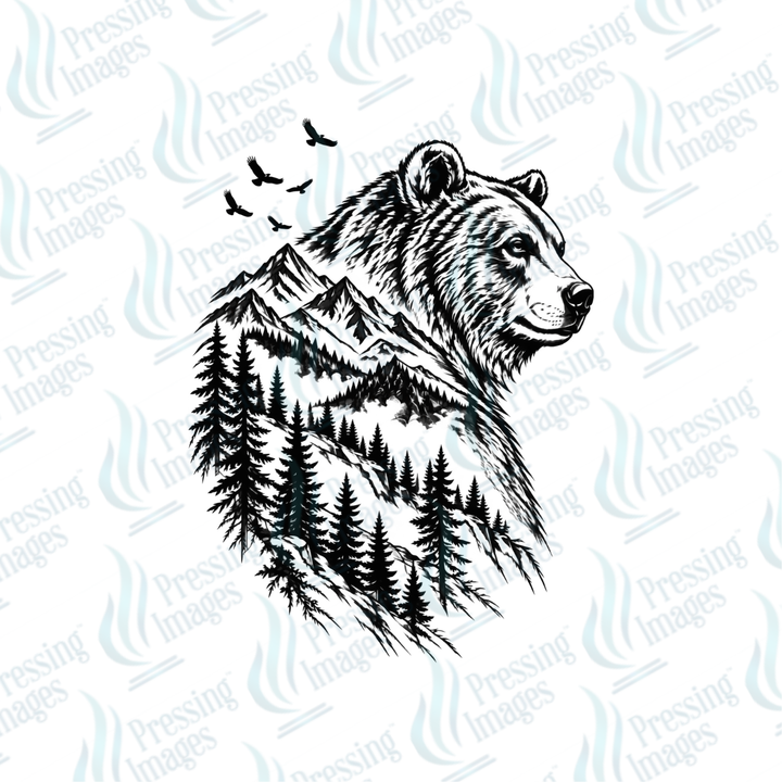 Black Ink Bear | Pressing Images (#7711)