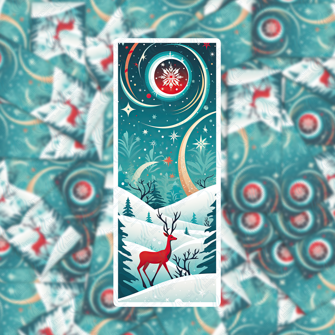 PI 0433 Red Deer Bookmark Decal & Acrylic Blank