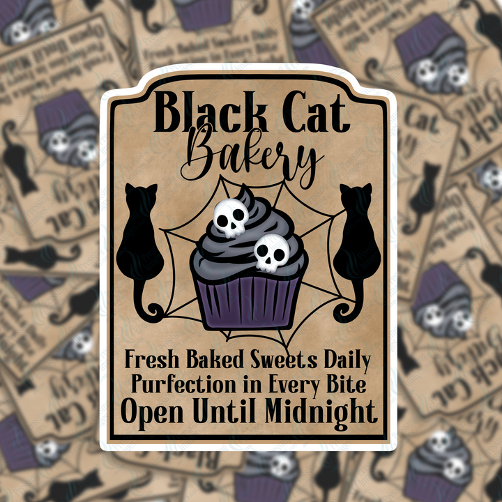 PI 2000 Black Cat Bakery Decal & Acrylic Blank