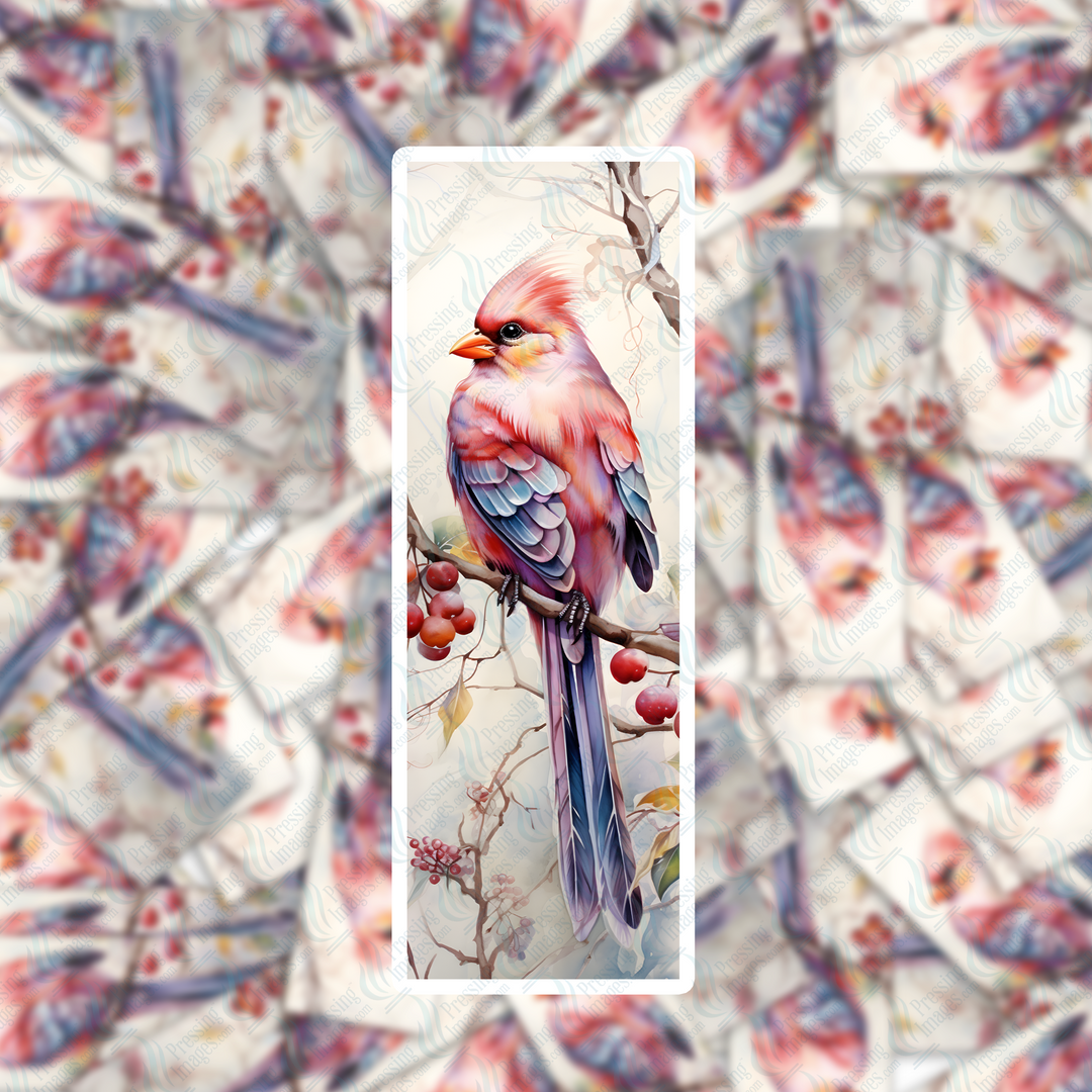 PI 383 Winter Bird Nine Bookmark Decal & Acrylic Blank