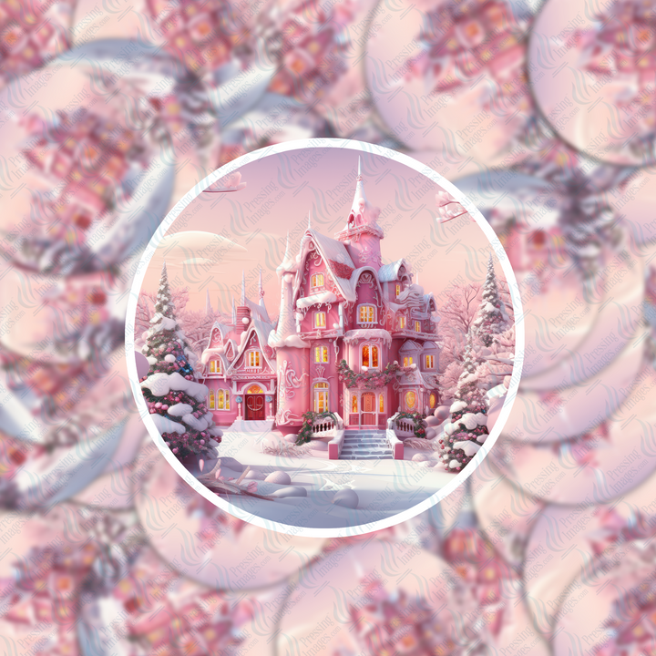 PI 5041 Pink Castle Decal & Acrylic Blank