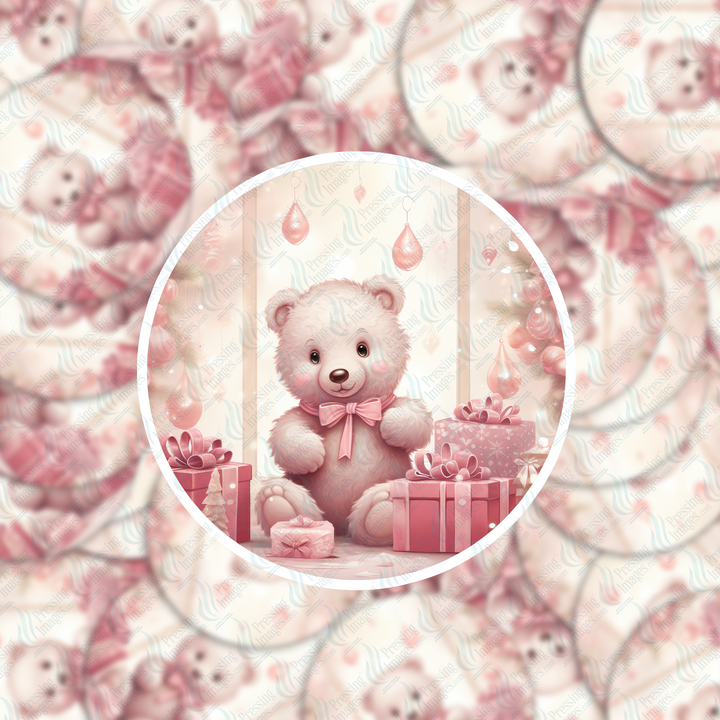 PI 5051 Pink Bear Decal & Acrylic Blank