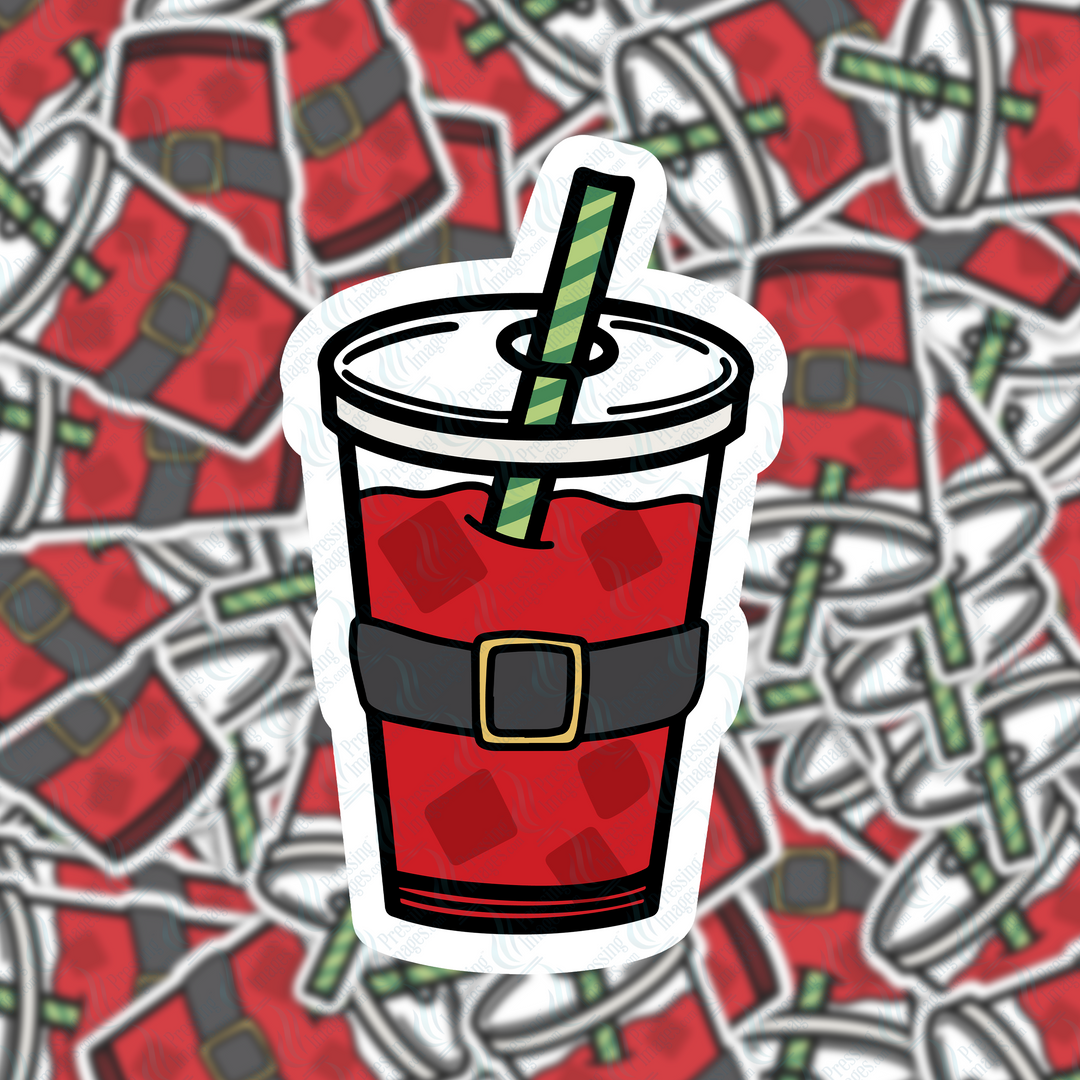 PI 5070 Iced Santa Coffee SVG & Acrylic Blank