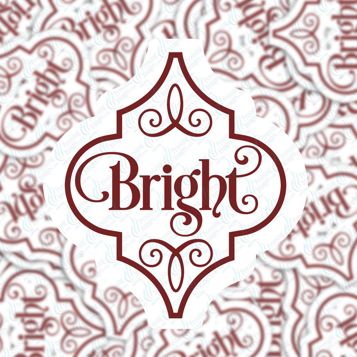 PI 5096 3" Bright Ornament Decal & Acrylic Blank