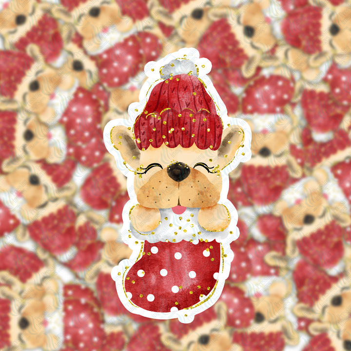 PI 5137 3' Puppy Stocking Ornament Decal & Acrylic Blank