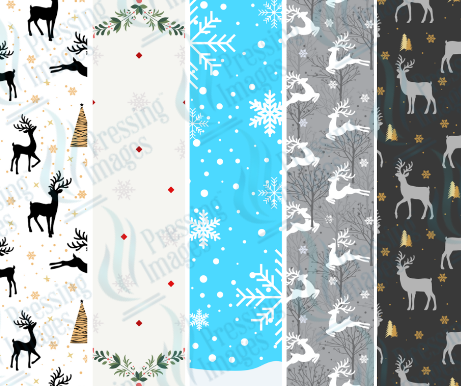 PW 6008 Reindeer Snowflake Bundle Pen Wraps