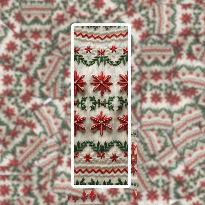 Pi 0443 Christmas Sweater Four Bookmark Decal & Acrylic Blank