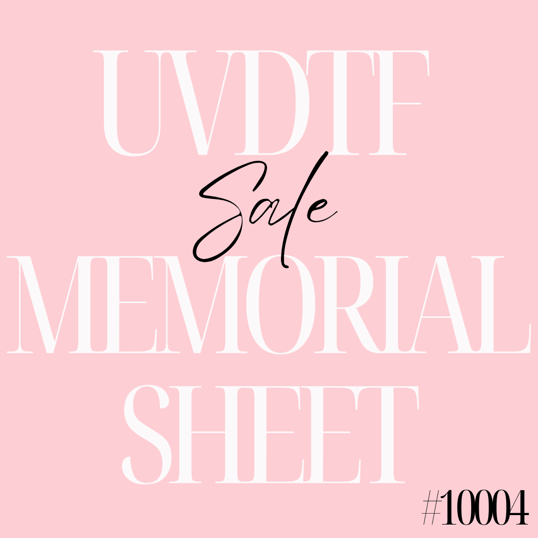 UVD 10004  12 X 16 Pre made Gangsheet Memorial Sheet