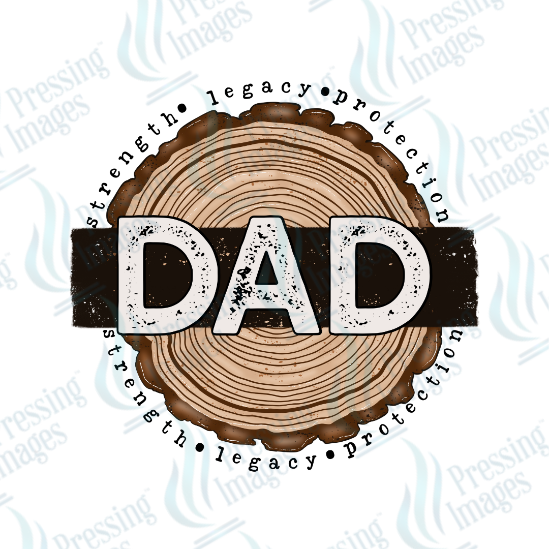 DTF 2685 Dad wood circle