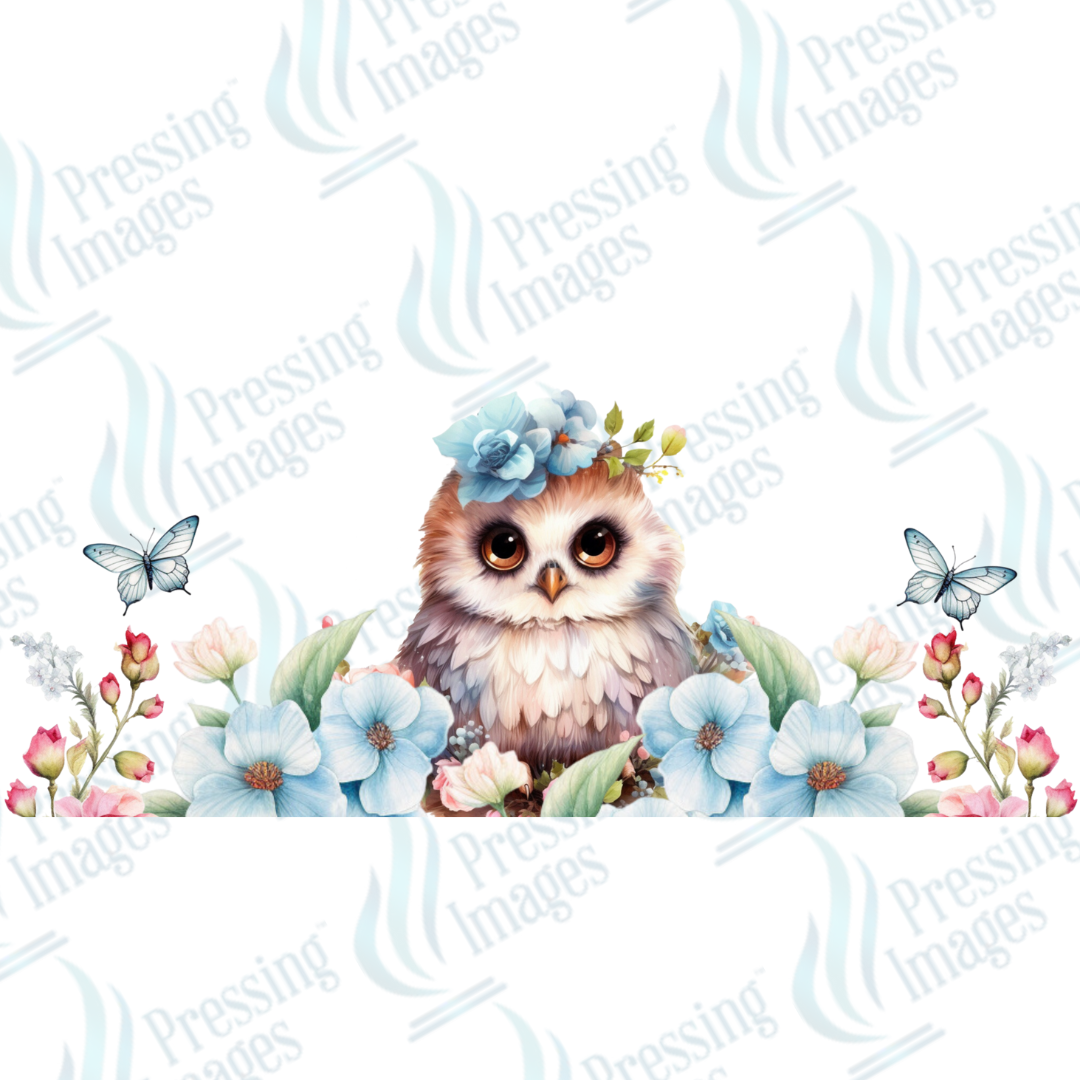 UVW 1342 Owl blue flower