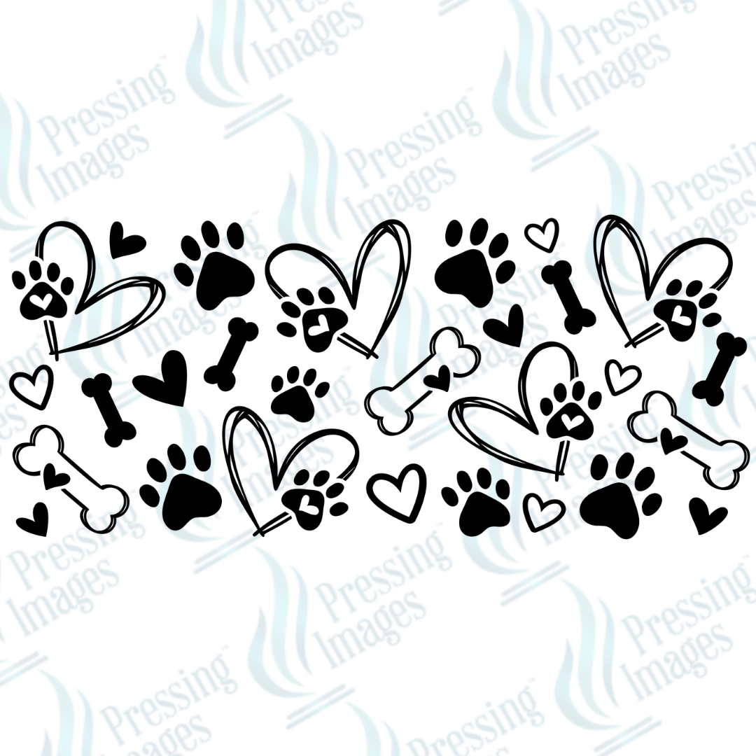 UVW 1370 Dog paw black