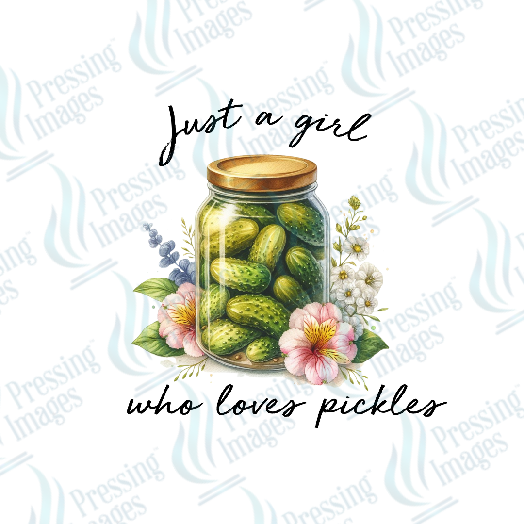 DTF 2745 Just a girl who loves pickles