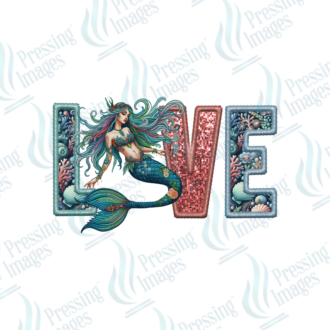 DTF 2084 Mermaid love