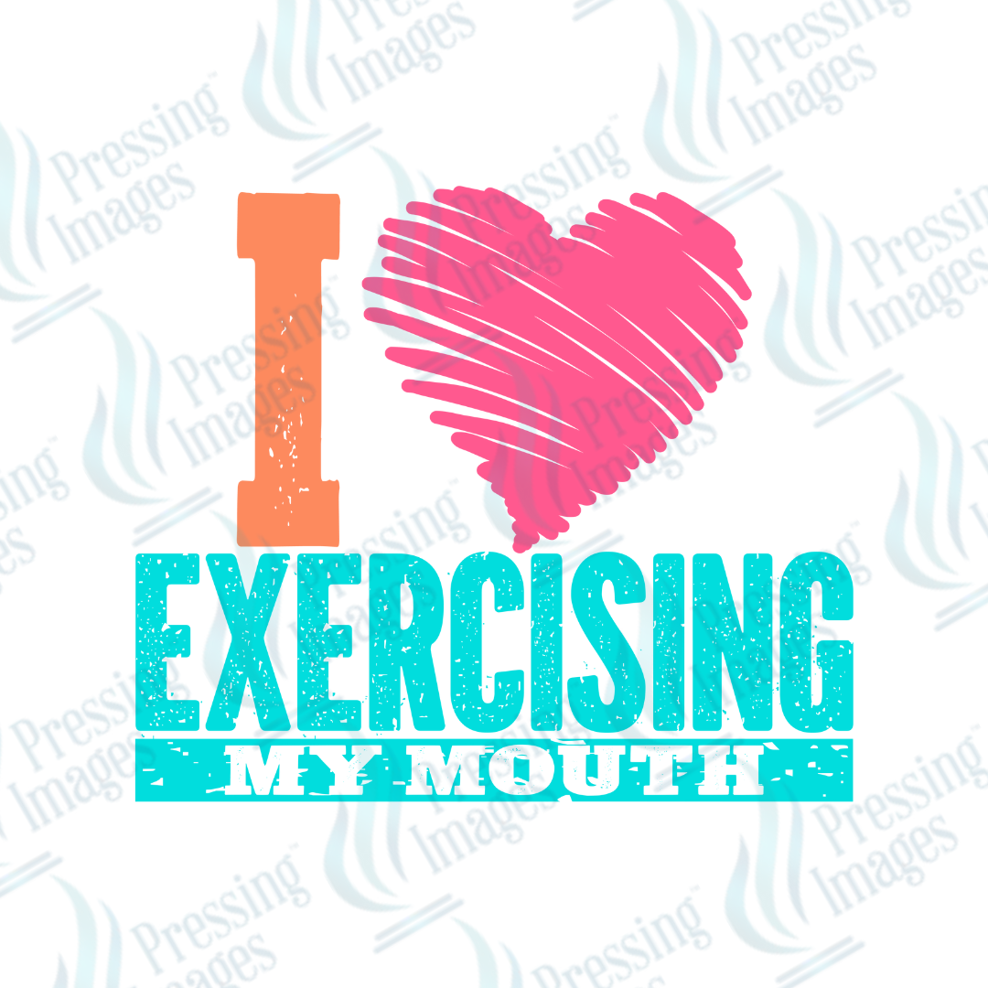 DTF 2391-135 I love exercising