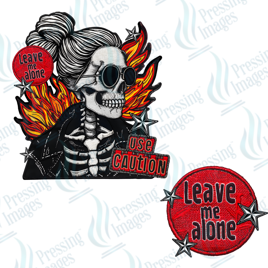 DTF 2610 Leave me alone skull