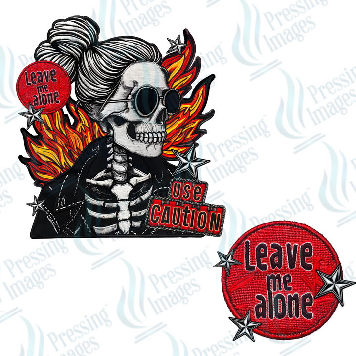 DTF 2610 Leave me alone skull