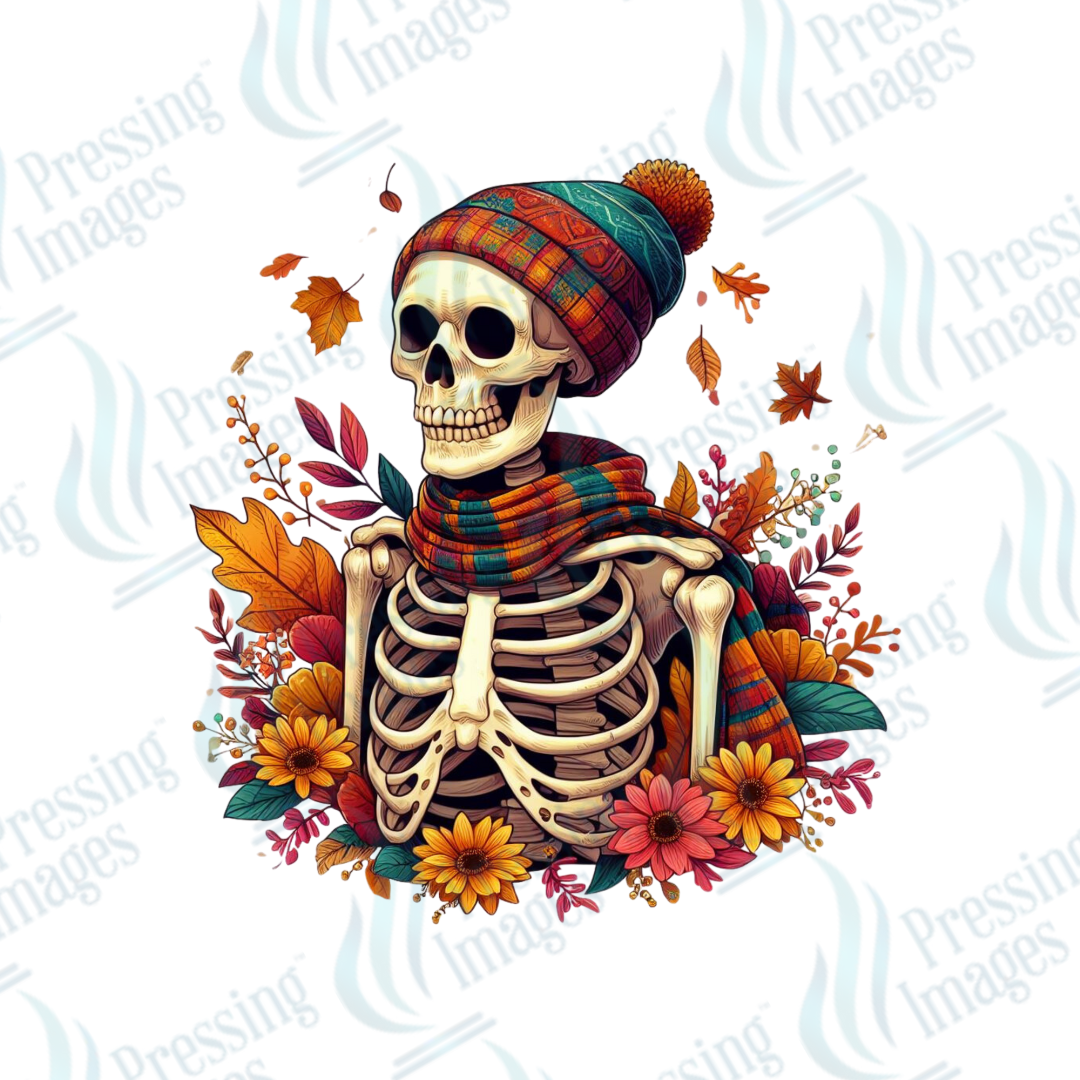 DTF 3232 Tis the season fall skeleton