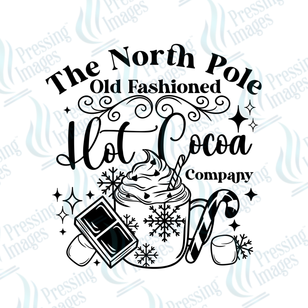 DTF 3259 North Pole old fashioned  hot cocoa company