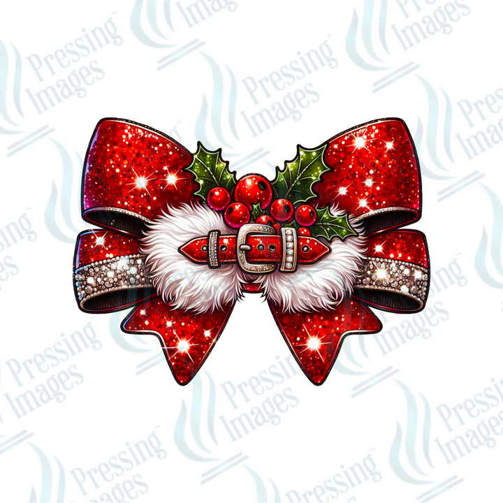 DTF 3264 Santa bow