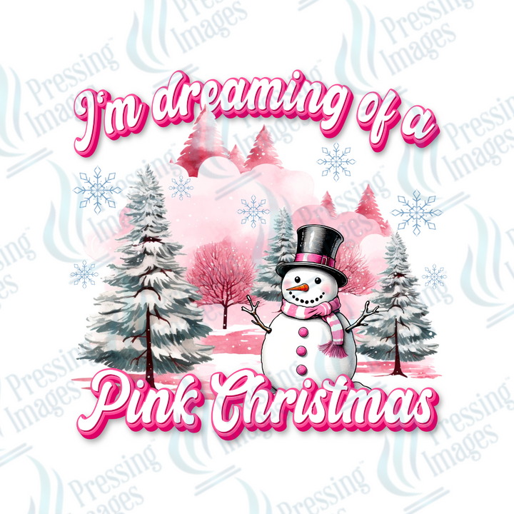 DTF 3272 I'm dreaming of a pink Christmas