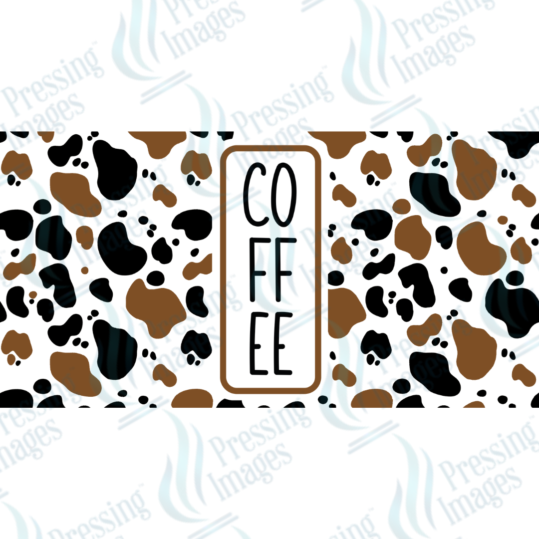 UVW 1637 Cow print coffee