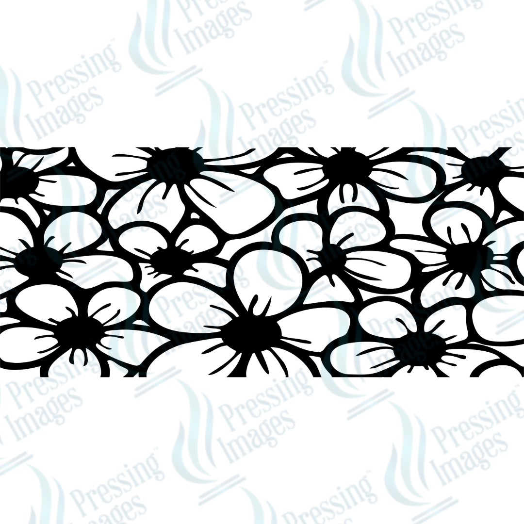 UVW 1644 Black floral