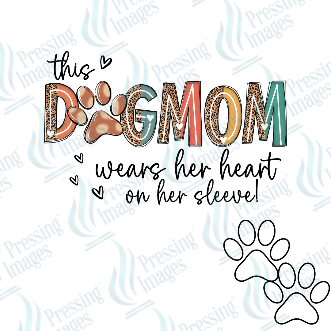 DTF 2181 Dog Mom w/sleeve